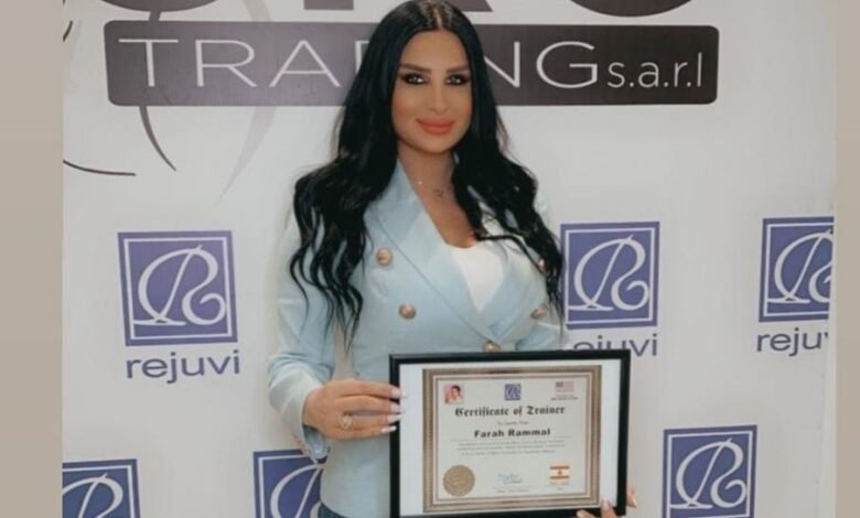 خبيرة التاتو فرح رمال مدربة معتمدة ل Rejuvi في لبنان