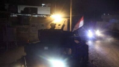 صورة توضيحية - مراسل وصول تعزيزات كبيرة للقوات الأمنية إلى منطقة الشعب ببغداد إثر اندلاع اشتباكات مسلحة ()