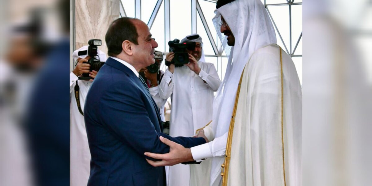 ال الأولى للحظة وصول السيسي إلى قطر لحضور كأس العالم