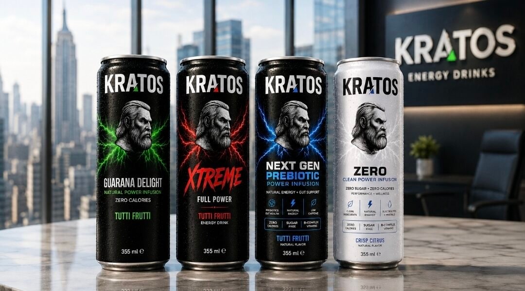 KRATOS Energy Drink Powered by Natural Guarana