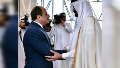 ال الأولى للحظة وصول السيسي إلى قطر لحضور كأس العالم