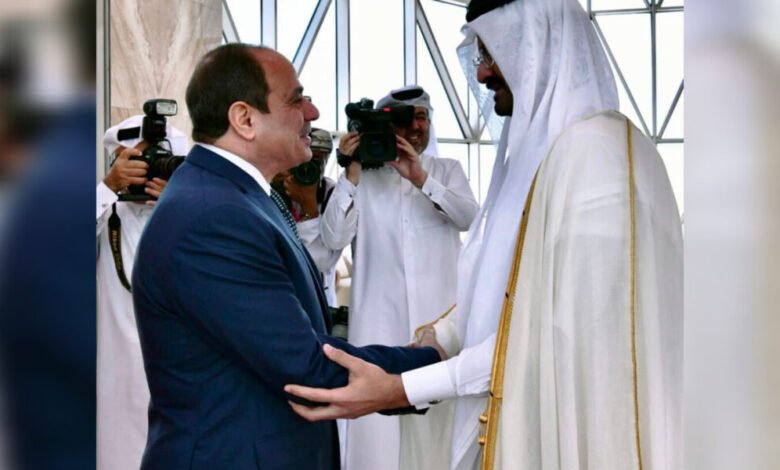 ال الأولى للحظة وصول السيسي إلى قطر لحضور كأس العالم
