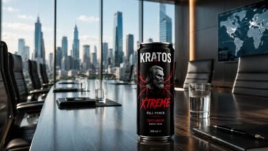 كريتوس آند كو (KRATOS & Co.) تُسدل الستار عن كريتوس إكستريم (KRATOS XTREME) مشروب الطاقة الذي يُعيد رسم حدود الأداء على الخريطة الع