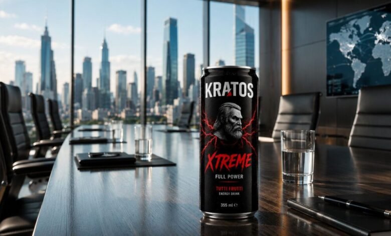 كريتوس آند كو (KRATOS & Co.) تُسدل الستار عن كريتوس إكستريم (KRATOS XTREME) مشروب الطاقة الذي يُعيد رسم حدود الأداء على الخريطة الع
